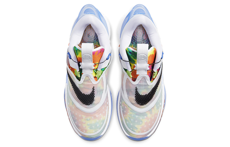 Мужские кроссовки Nike Adapt bb 2.0 "Tie-Dye" TPU (синий, белый) — Синий / белый — фото 4