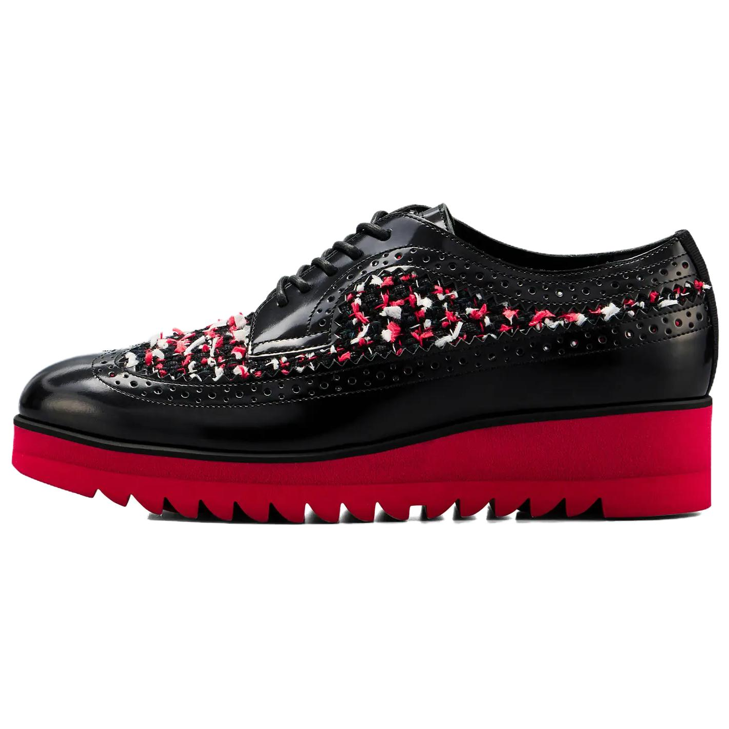 Женские туфли Onitsuka Tiger BROGUE (черно-красные)