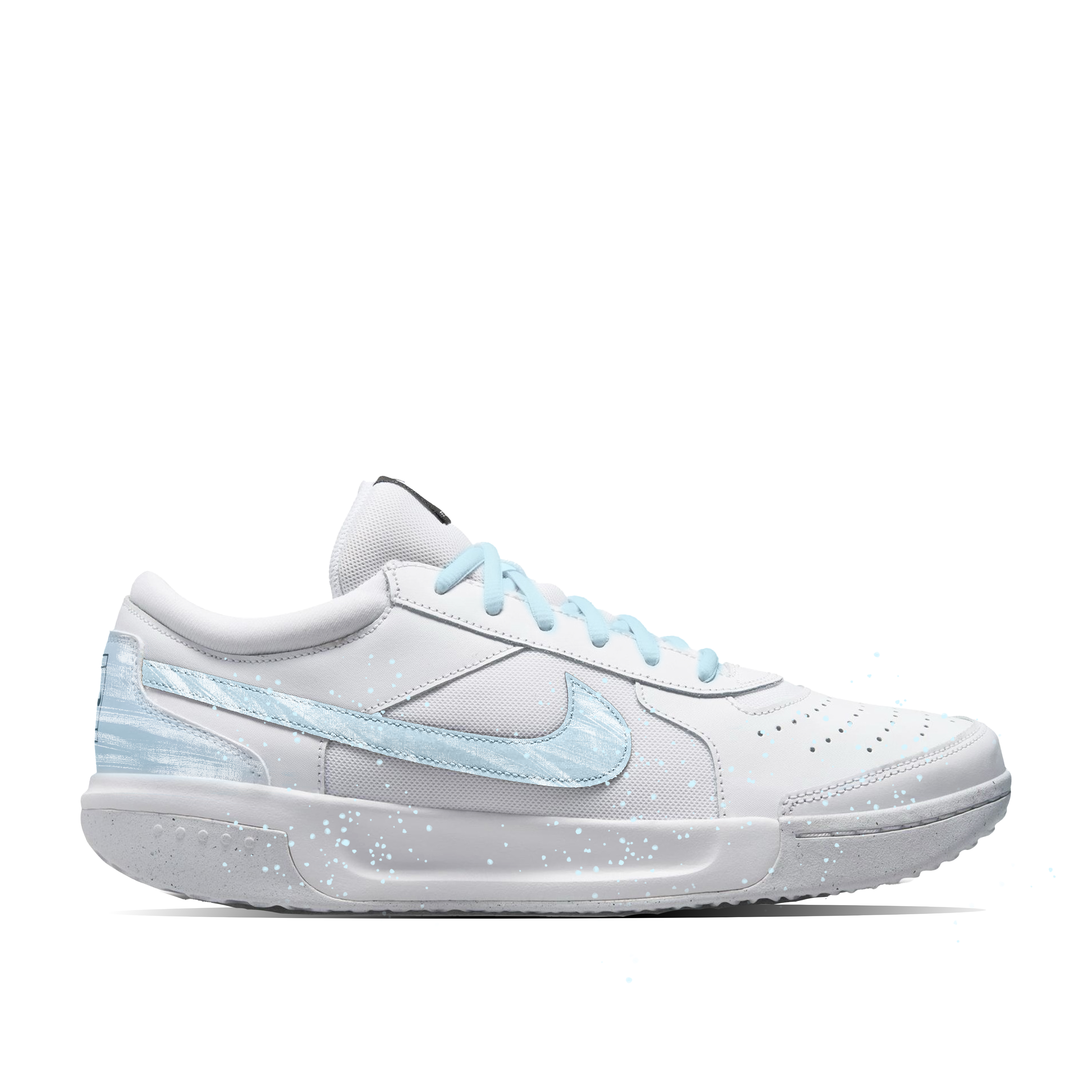 Nike Court Lite 3 Woven Story Breathable Lightweight Breathable And Lightweight Low top Tennis Shoes Men’s Blue White