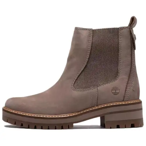 Timberland Courmayeur Valley Soft And Comfortable Chelsea Boots Women's Taupe