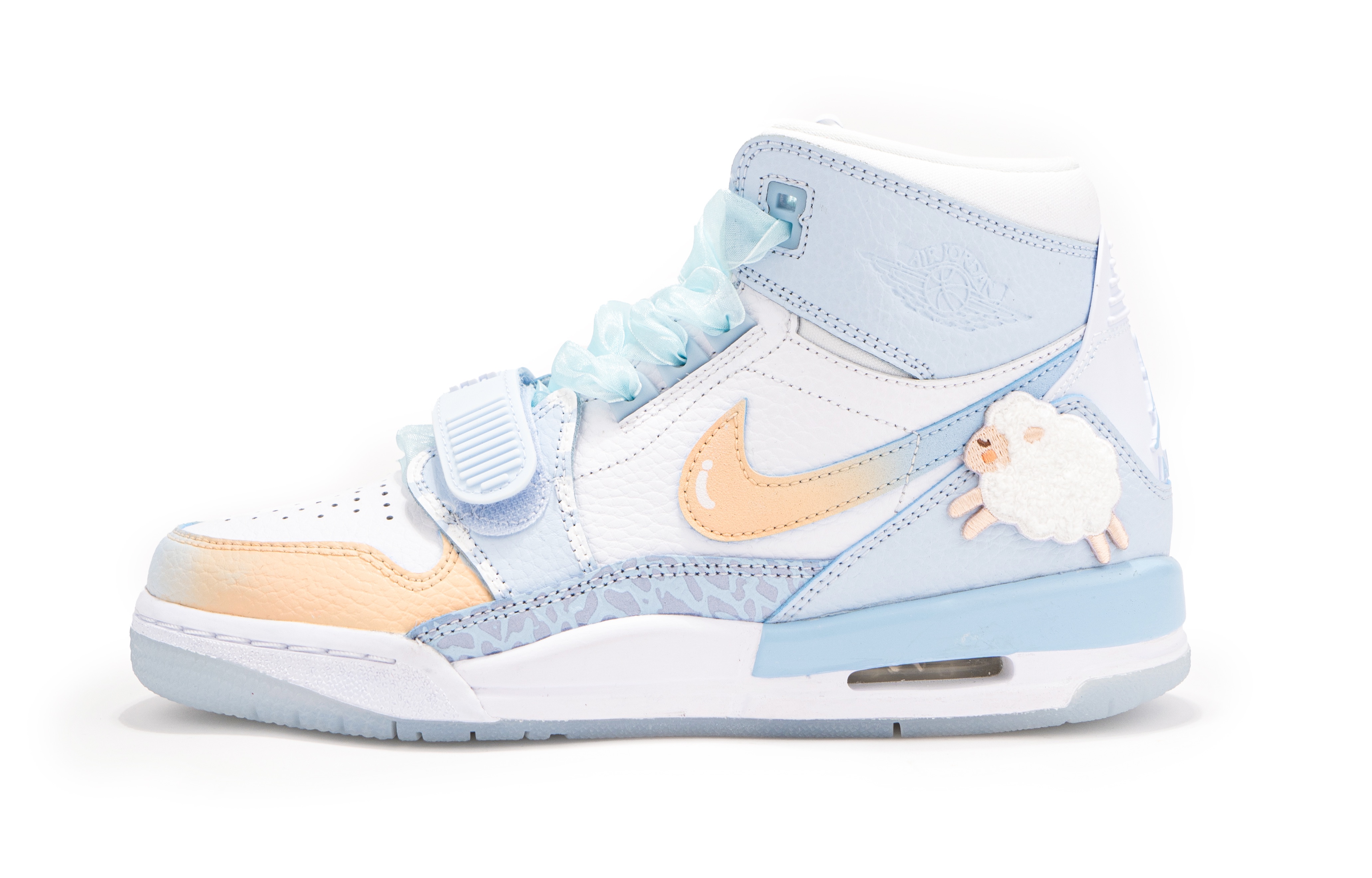 Jordan Legacy 312 Mid top Vintage Basketball Shoes GS Blue