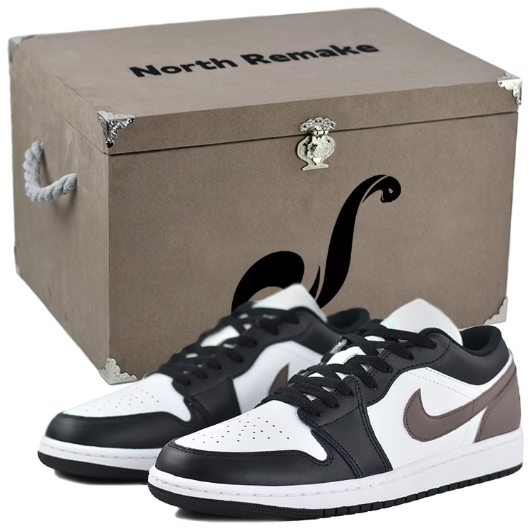 Jordan Air Jordan 1 Slip Resistant Abrasion Resistant Low top Vintage Basketball Shoes Men’s Black Brown