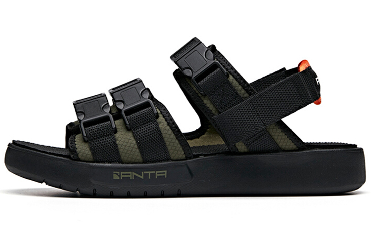 Anta Life Collection Beach Sandals Men's Green Black