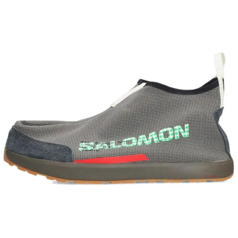 SALOMON x The Broken Arm Rx Moc 3.0 Comfortable Round Toe Mid top Hiking Shoes Men's Gray Green