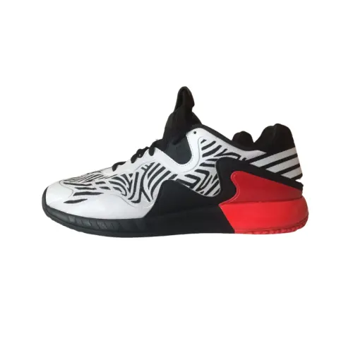 Adidas Adizero Slip Resistant Abrasion Resistant Low top Basketball Shoes Men's Black White