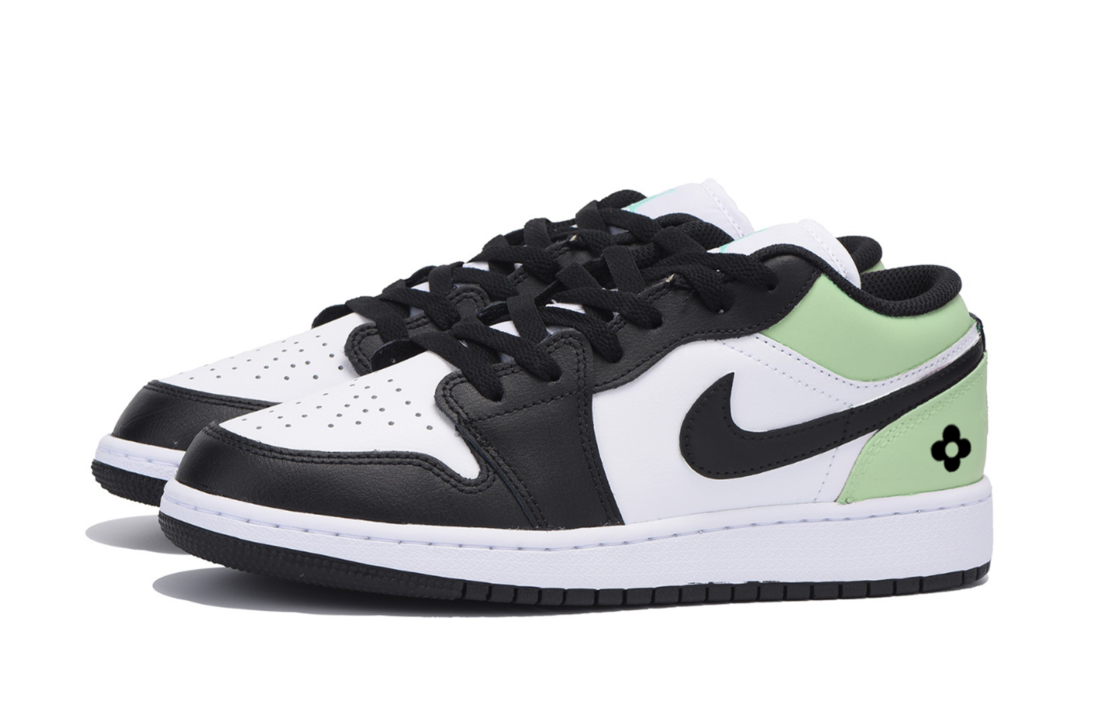 Jordan Air Jordan 1 Low top Vintage Basketball Shoes Men’s White Green