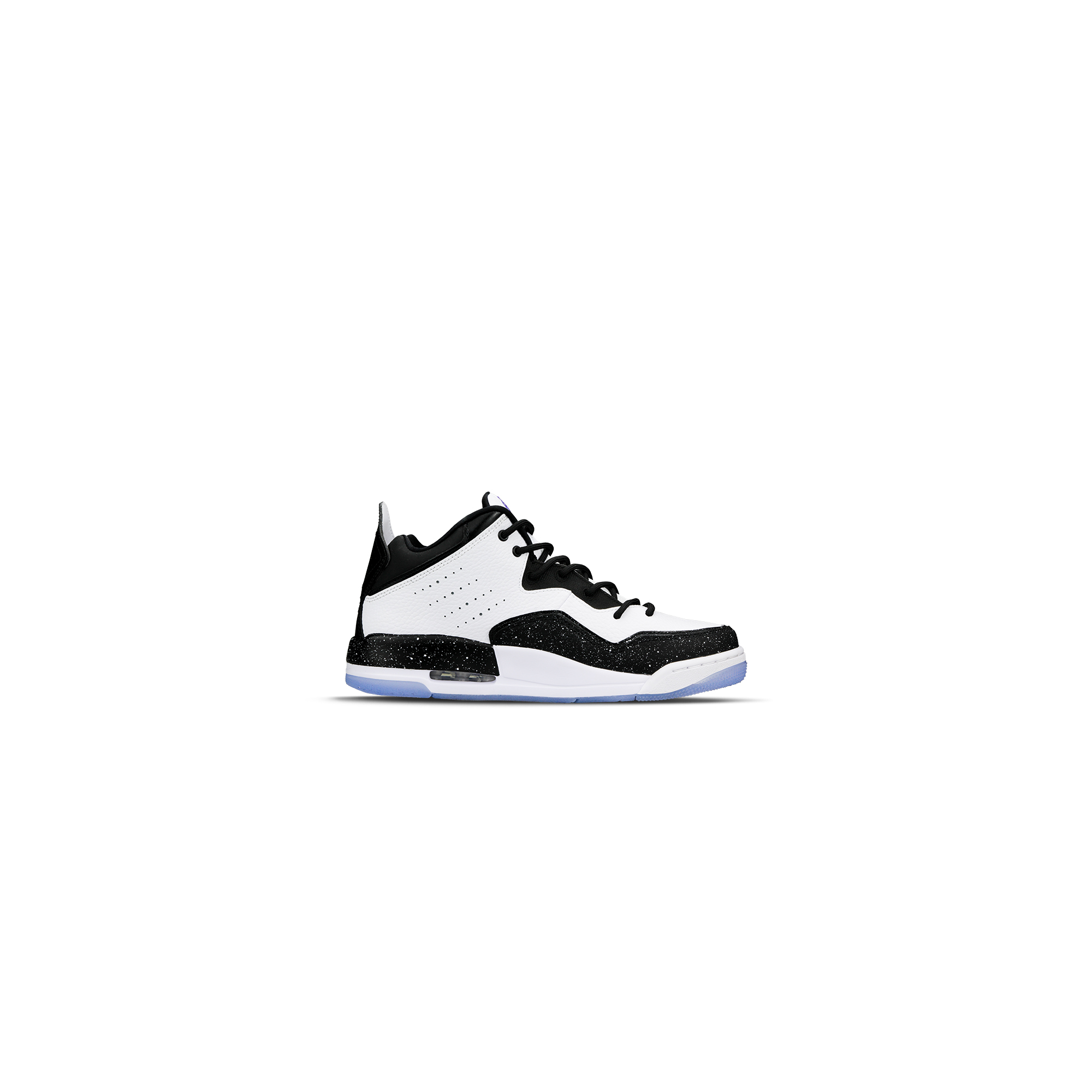 Jordan Courtside 23 Slip Resistant Abrasion Resistant Mid top Vintage Basketball Shoes Unisex Black White