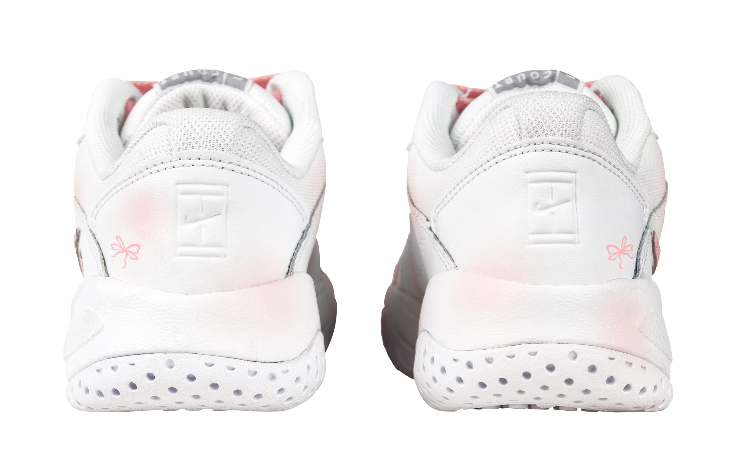 Nike Court Lite 2 Pink Kitten Textile, Synthetic Leather Abrasion Resistant Low top Tennis Shoes Women’s Pink White