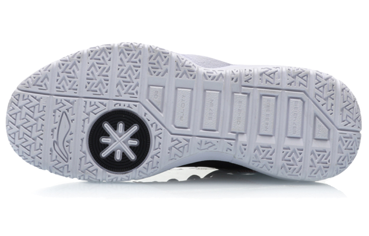 Li Ning Slip Resistant Abrasion Resistant Mid top Basketball Shoes Men’s Black White