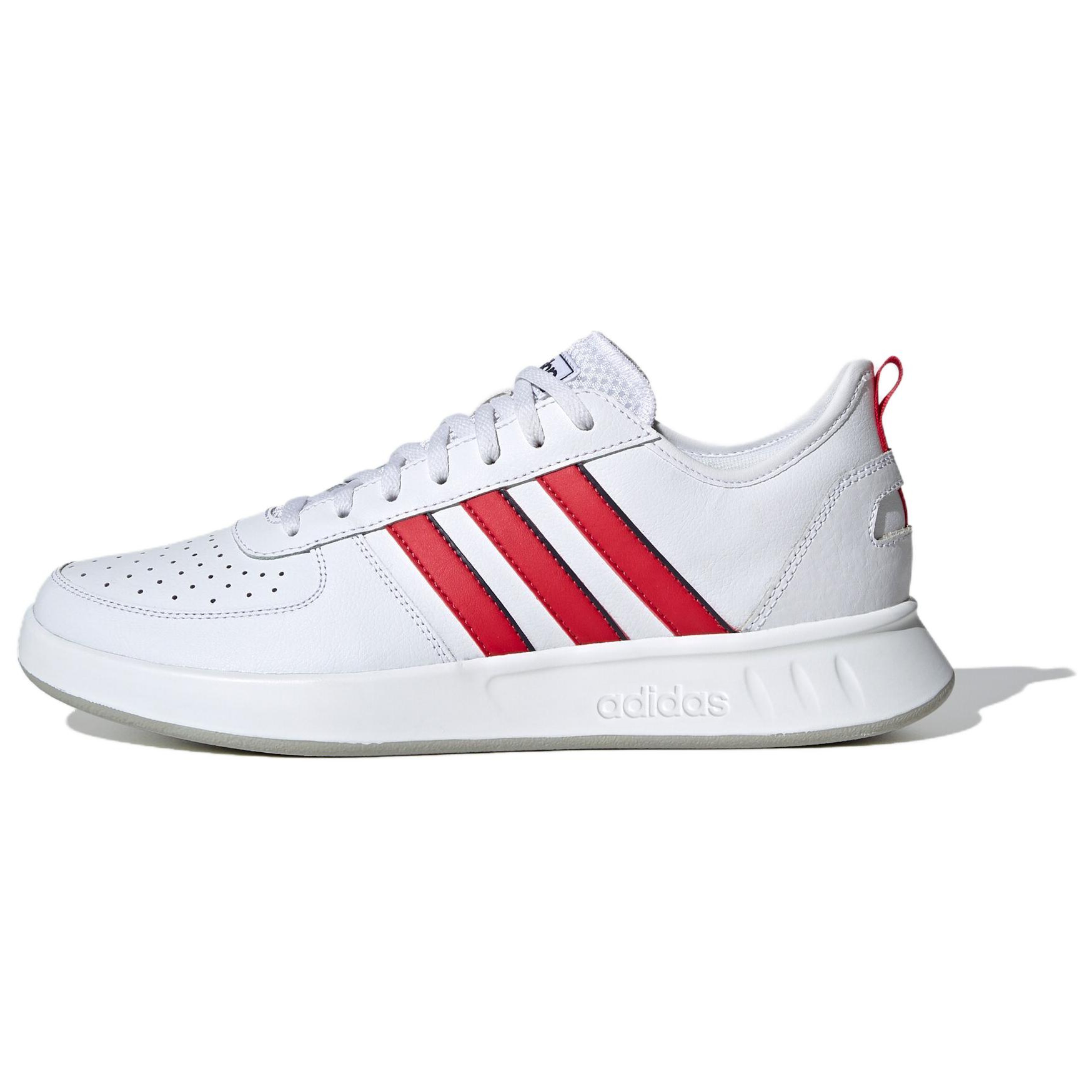 Adidas Court80s Comfortable Slip Resistant Abrasion Resistant Low top Tennis Shoes Men's White