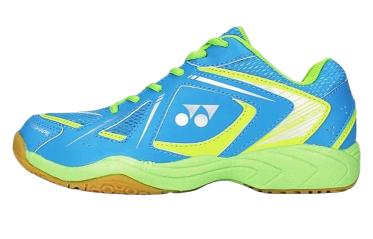 YONEX Cushioning, Wear Resistant Low top Badminton Shoes Unisex Sky Blue Bright Green