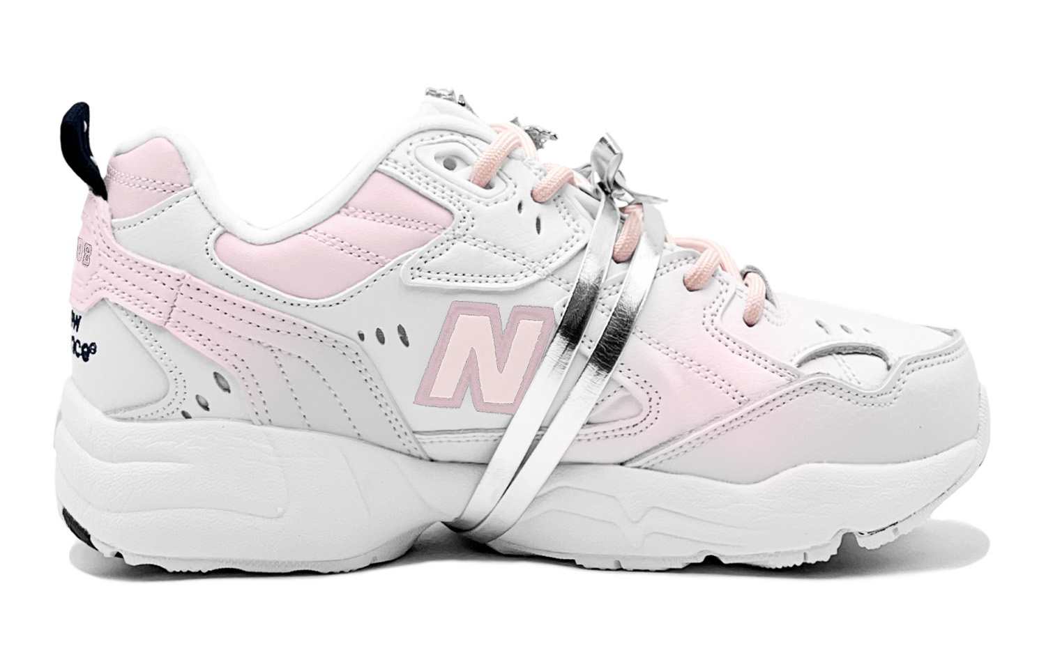 New Balance NB 608 V1 Coverage Support Coverage Support Low top Training Shoes Women’s Silver Pink White