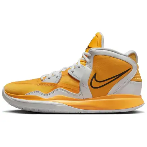 Nike Kyrie 8 infinity Comfortable and versatile shock-absorbing and breathable Middle-top basketball shoes Men's gold and white