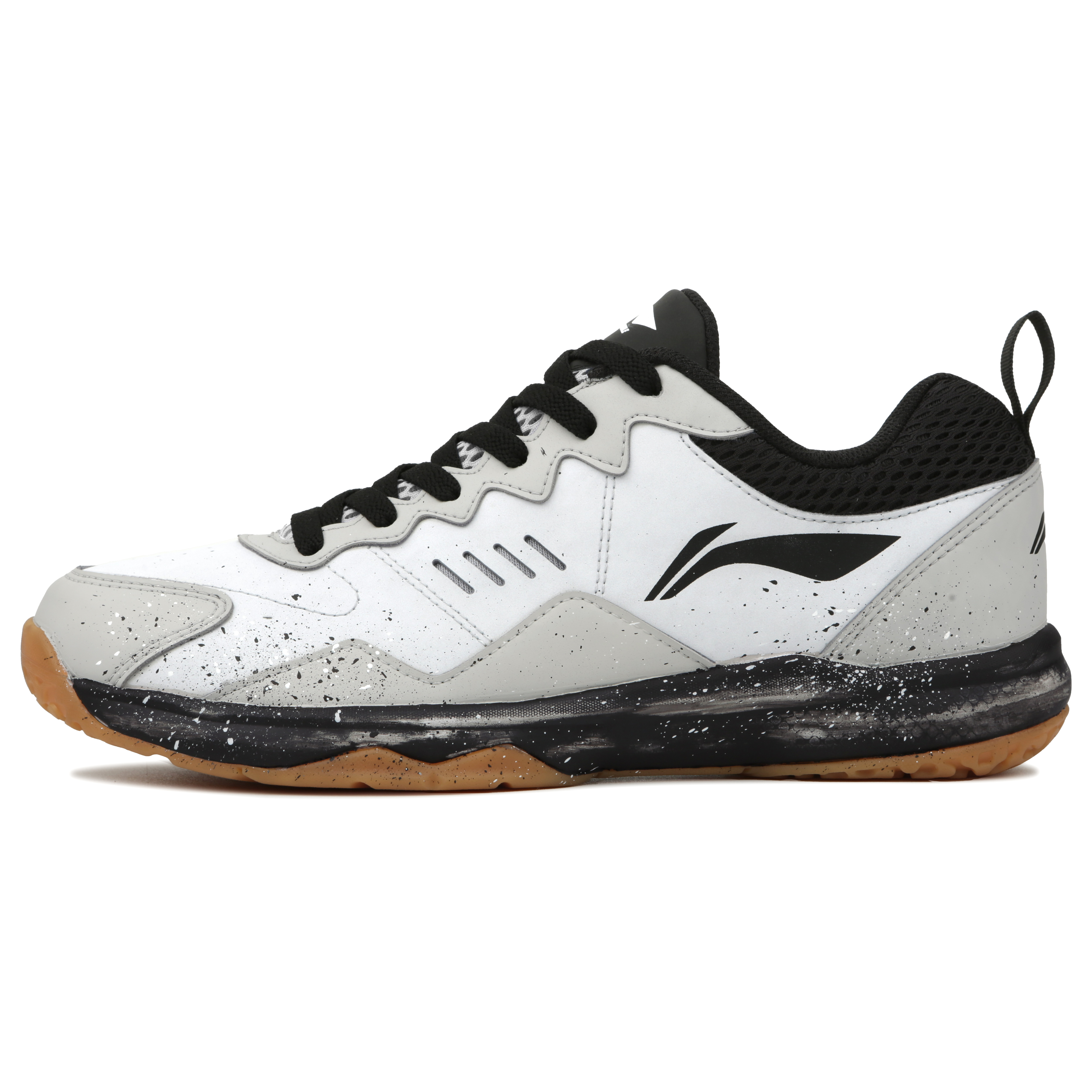 Li Ning Ace Cushioning, Wear Resistant Low top Badminton Shoes Unisex Gray