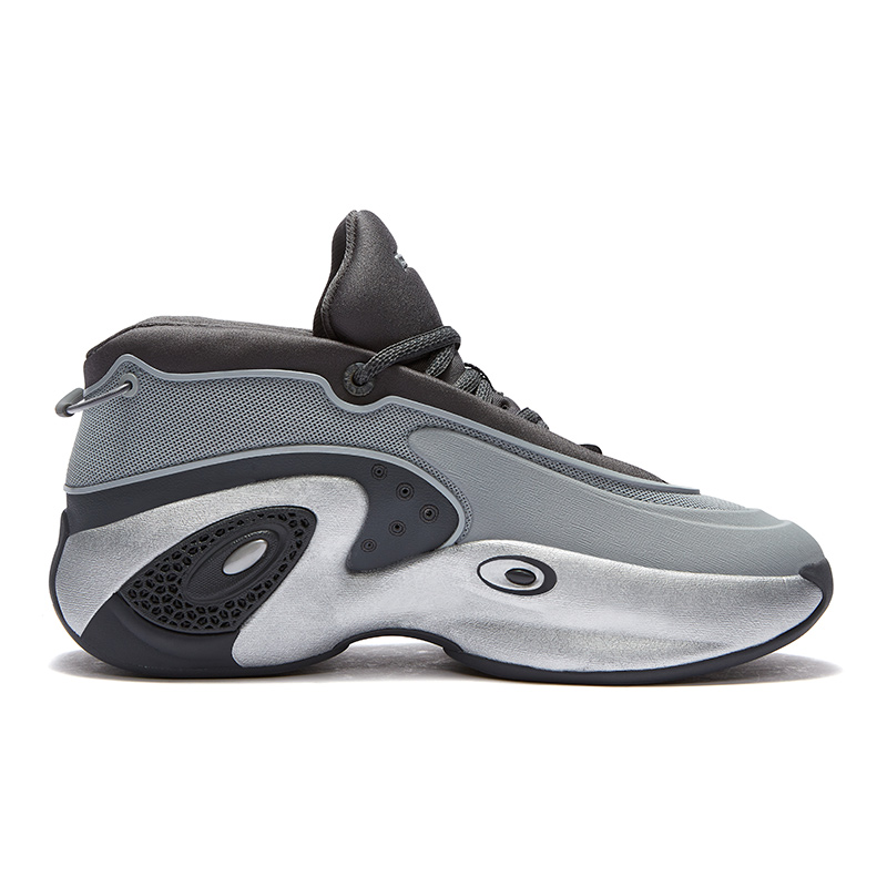 FILA FUSION Abrasion Resistant Mid top Vintage Basketball Shoes Men’s Castle Gray