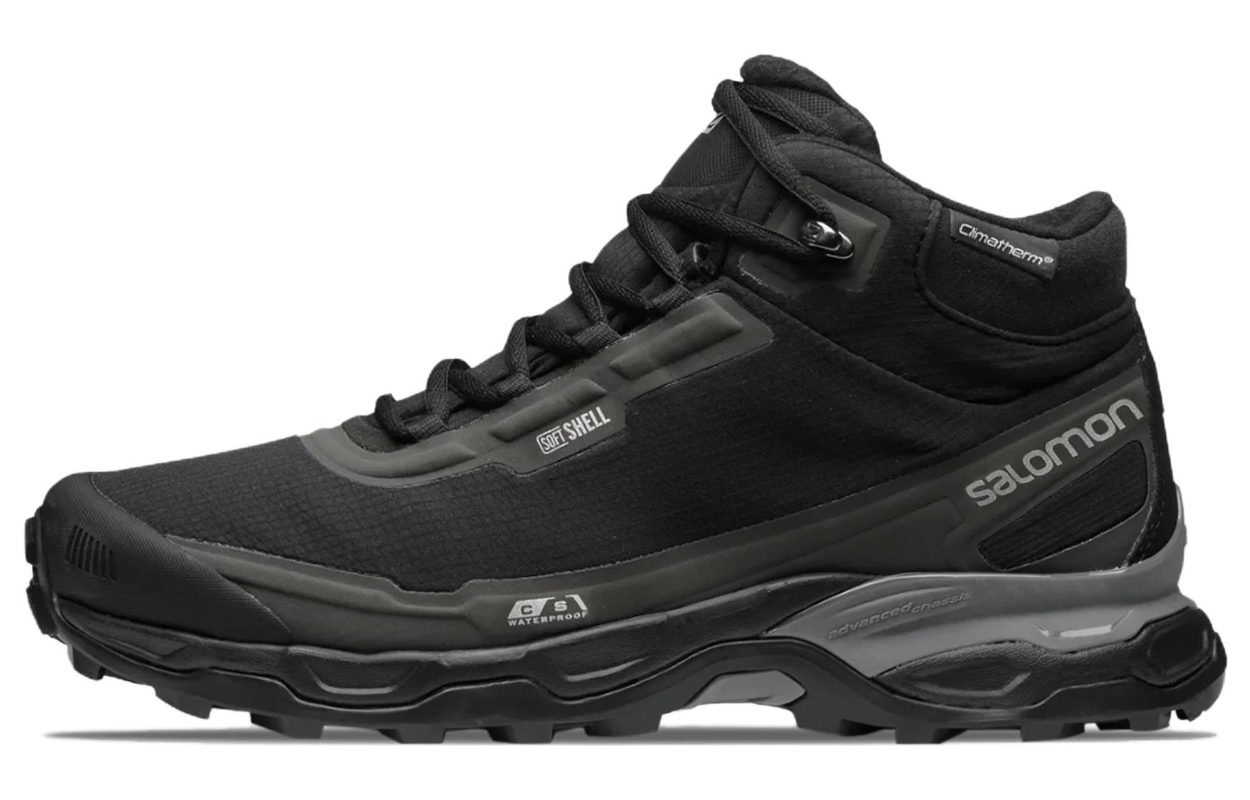 SALOMON Wear resistant And Lightweight High top Outdoor Shoes Unisex Black