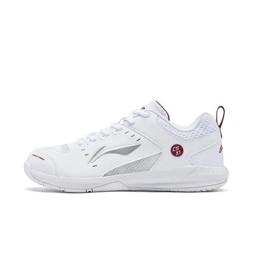 Li Ning Rocket Shoe 2.0 Low top Badminton Shoes Unisex White Red