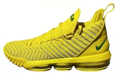 Nike LeBron 16 Oregon Ducks Yellow Strike PE