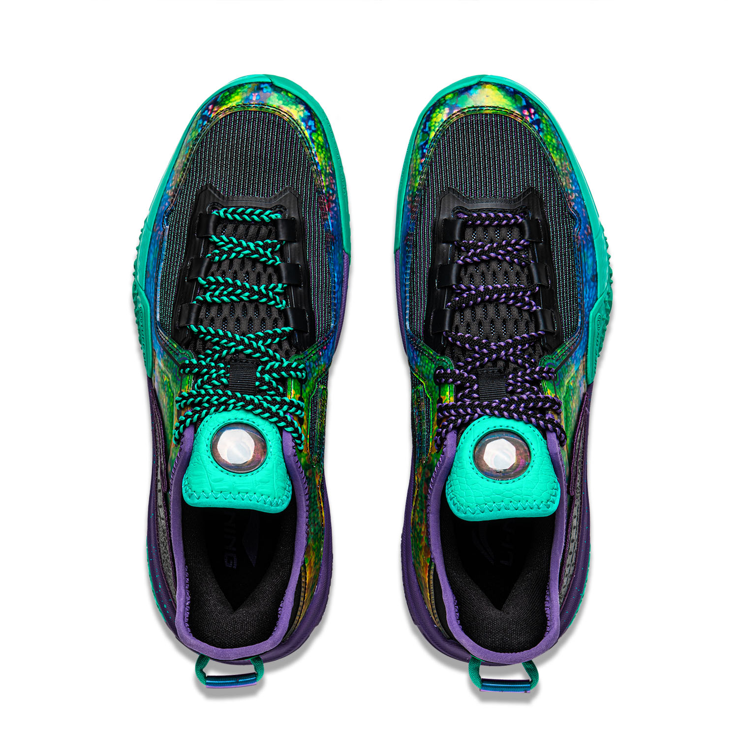 Li Ning Jie Ao Collection Cushioning Slip Resistant Abrasion Resistant Lightweight Rebound Low top Basketball Shoes
