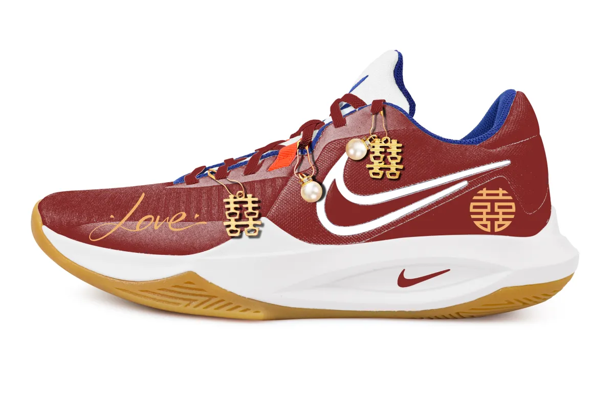 Nike Precision 6 Low top Basketball Shoes Men's Red