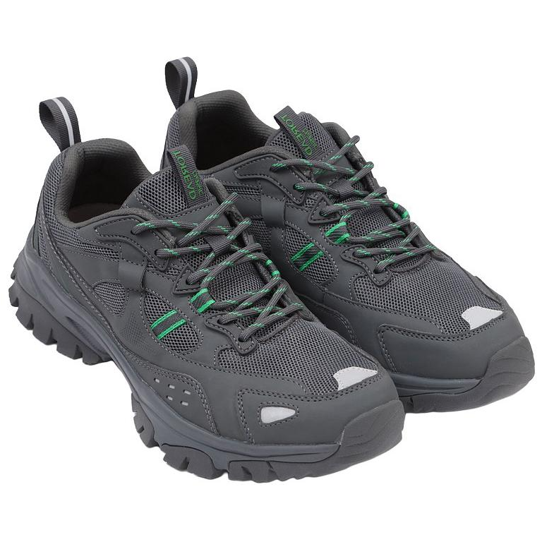 TOREAD Cushioning Slip Resistant Abrasion Resistant Breathable Mountaineering & Hiking Shoes Men’s Dark Gray/Green