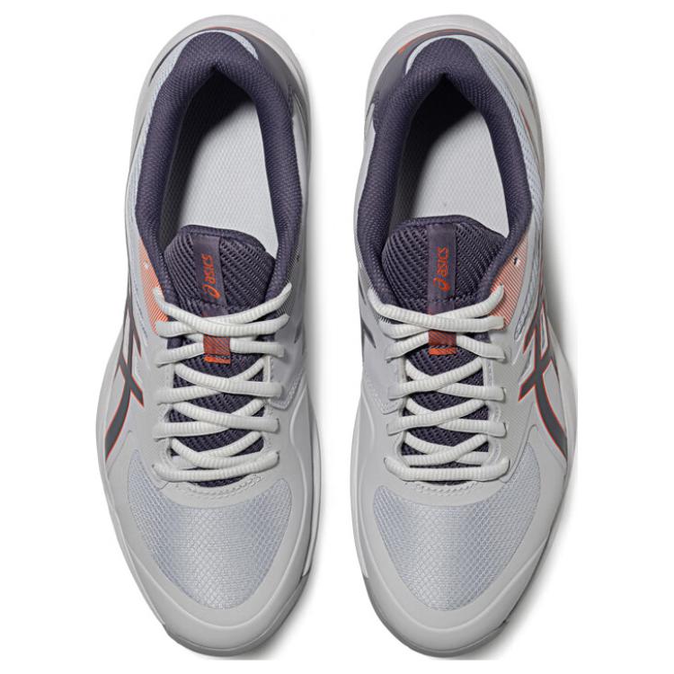 ASICS GAME FF Synthetic Leather Abrasion Resistant, Breathable, Lightweight Low top Tennis Shoes Men’s White Gray