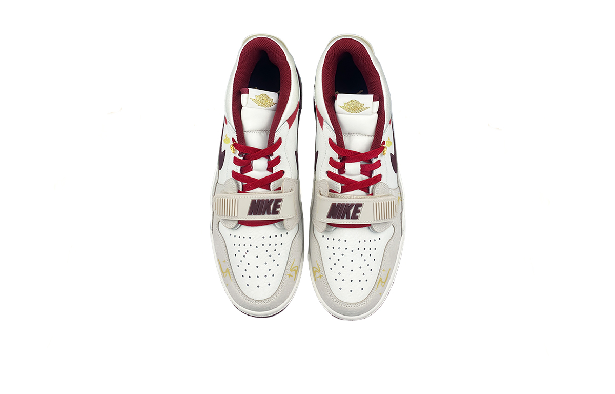 Jordan Legacy 312 Slip Resistant Abrasion Resistant Low top Vintage Basketball Shoes Men’s White