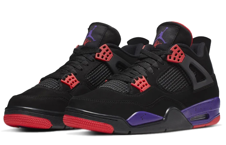 Мужские кроссовки Jordan Air Jordan 4 retro raptors nrg (черный) — фото 3