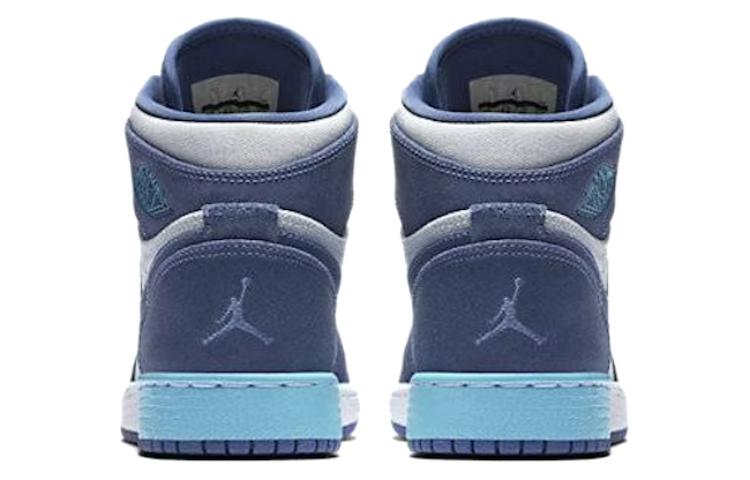 Кроссовки Jordan Air Jordan 1 high gg (сине-белые) — Белый / синий / розовый — фото 5