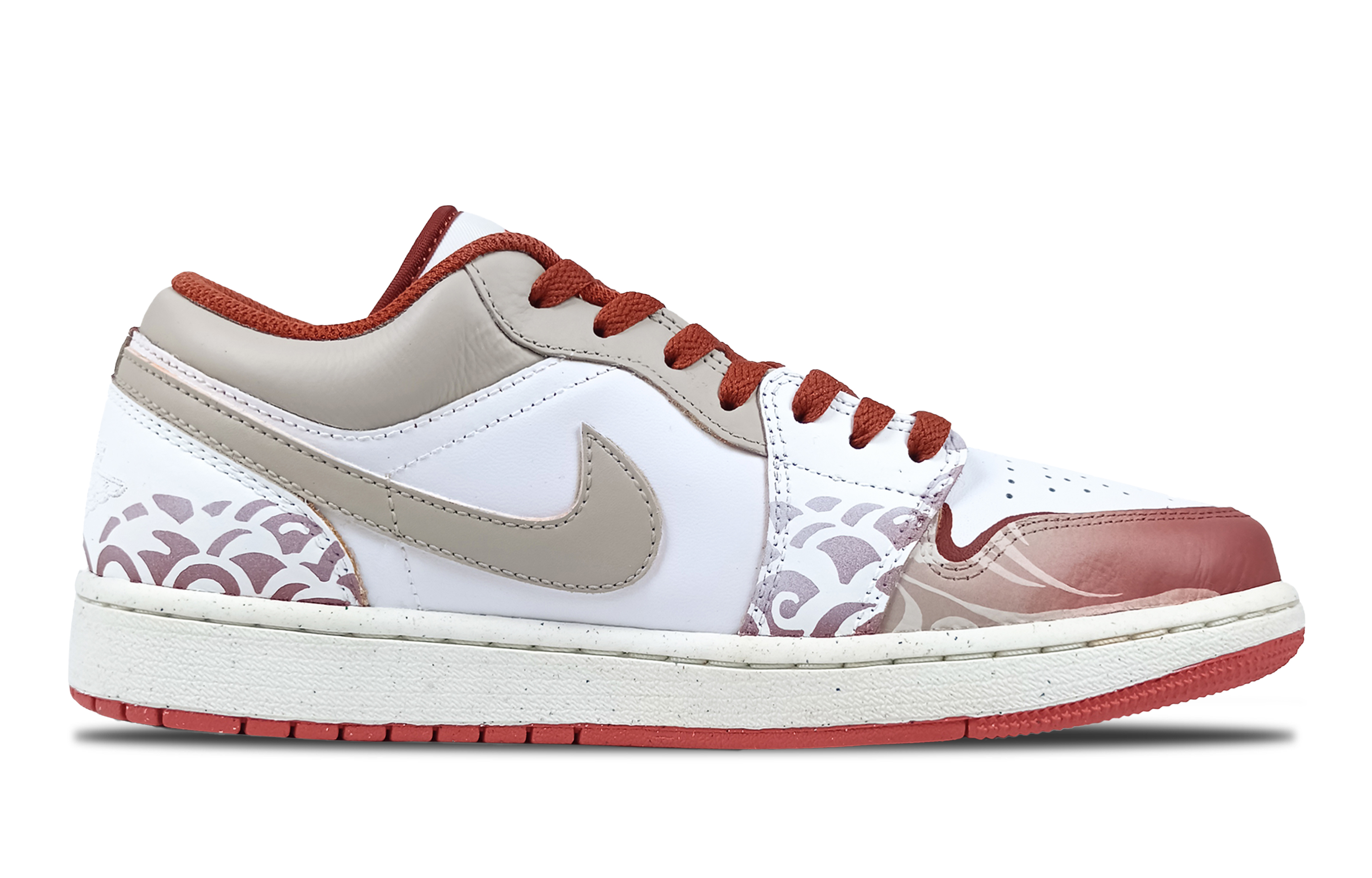 Jordan Air Jordan 1 Blessing Surrounds Year Of The Snake Leather Abrasion Resistant Abrasion Resistant Low top