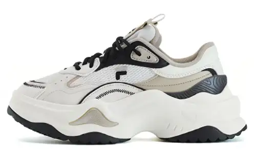 FILA FUSION BIANCO II Bianco 2 Abrasion Resistant Moisture Wicking Low top Chunky Sneakers Women's White