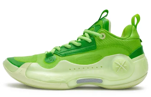 Li Ning WOW 10 Low top Basketball Shoes Men's Neon Green