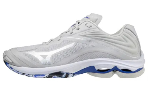 Mizuno Wave Lightning Z6 Slip Resistant Abrasion Resistant Low top Volleyball Shoes Unisex Gray