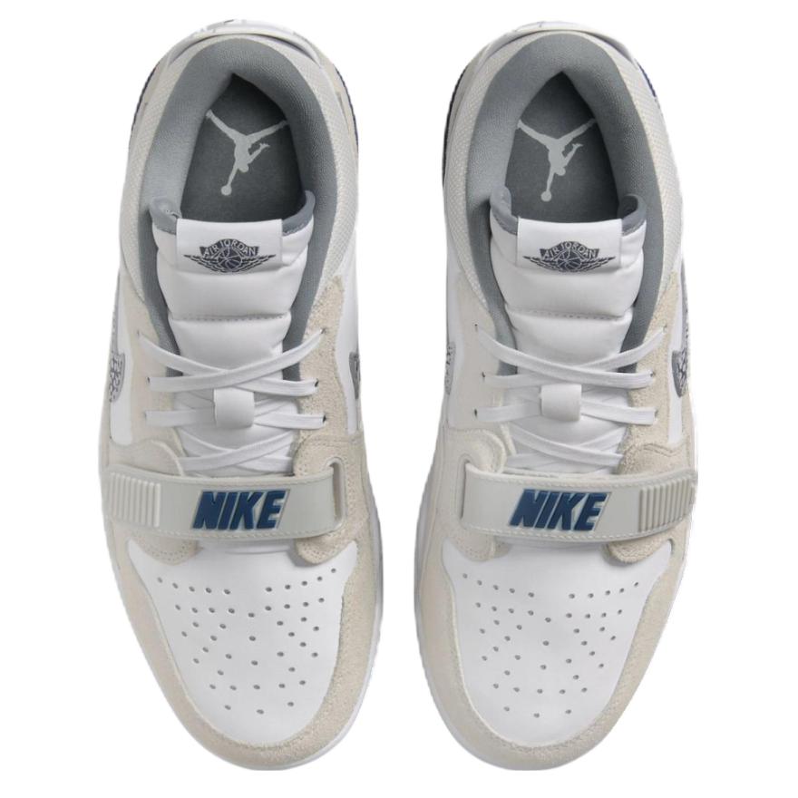 Jordan Legacy 312 Slip Resistant Abrasion Resistant Low top Vintage Basketball Shoes Men’s White Gray