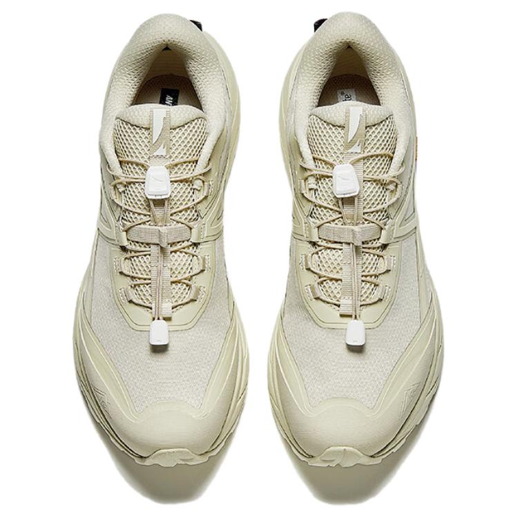 Anta Walker Cushioning Slip Resistant Abrasion Resistant Low top Hiking Shoes Men’s Grain Beige Yellow
