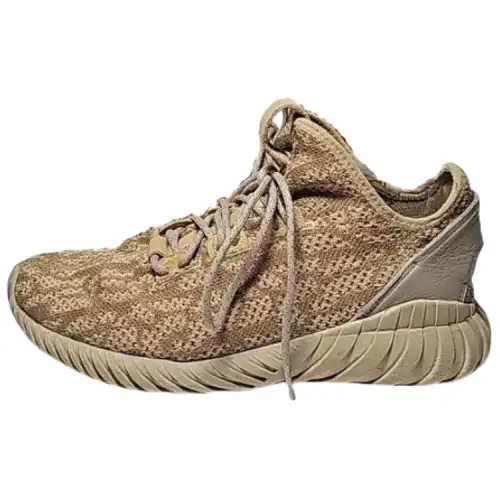 Adidas Originals Tubular Doom Sock Primeknit Slip Resistant Abrasion Resistant Low top Tennis Shoes Men's Brown