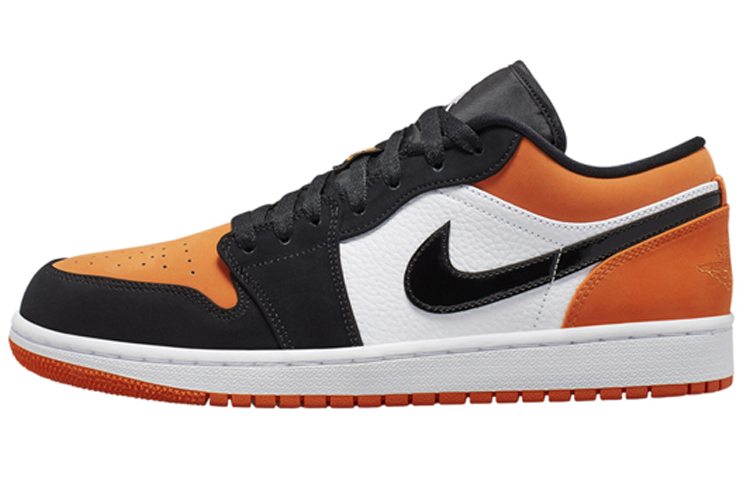 Мужские кроссовки Jordan Air Jordan 1 Low Shattered Backboard (оранжево-черные) — Оранжевый — фото 1