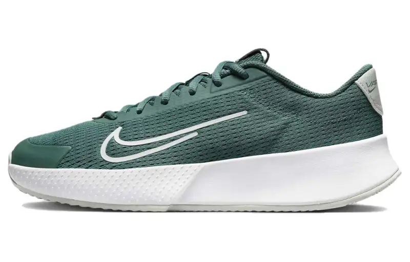 Nike Vapor Lite 2 Court Cushioning Slip Resistant Breathable Low top Tennis Shoes Women's Green White