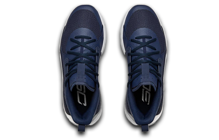 Мужские кроссовки Under Armour Under Armour Curry 7 Team (темно-синий) — Тёмно-синий — фото 4