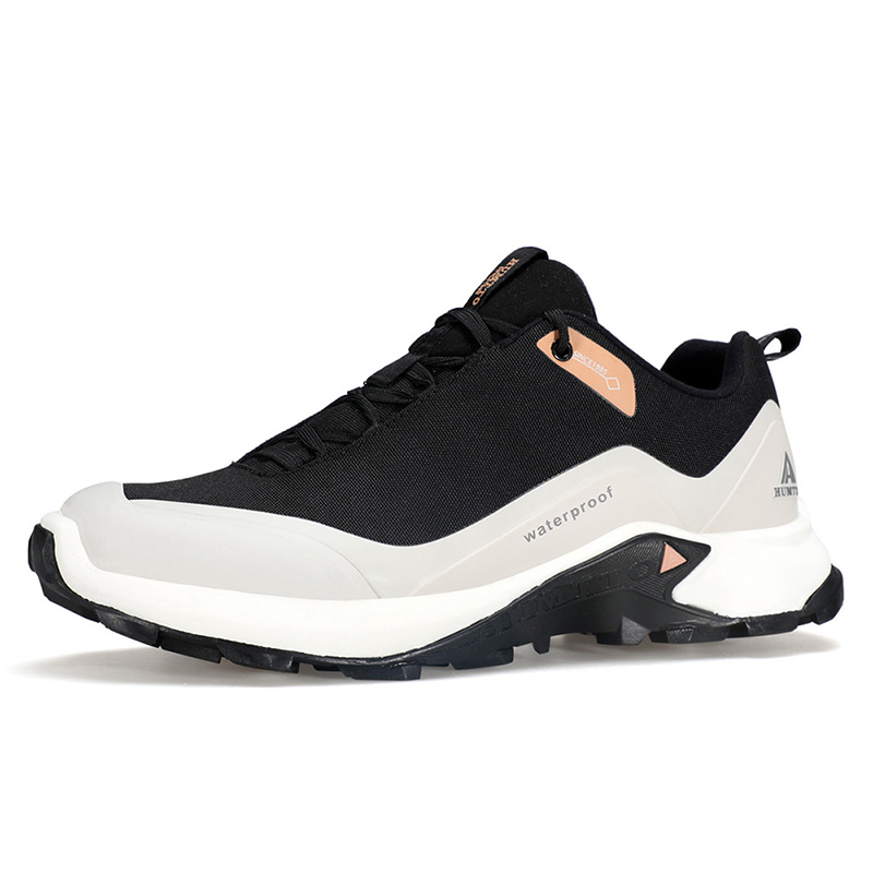 HUMTTO Cushioning Slip Resistant Abrasion Resistant Low top Mountaineering Shoes Men’s Black Rice Gray