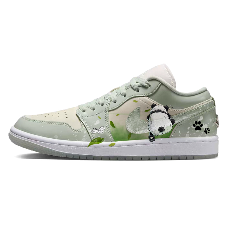 Jordan Air Jordan 1 Vintage Basketball Shoes Women’s Low Top White/Green