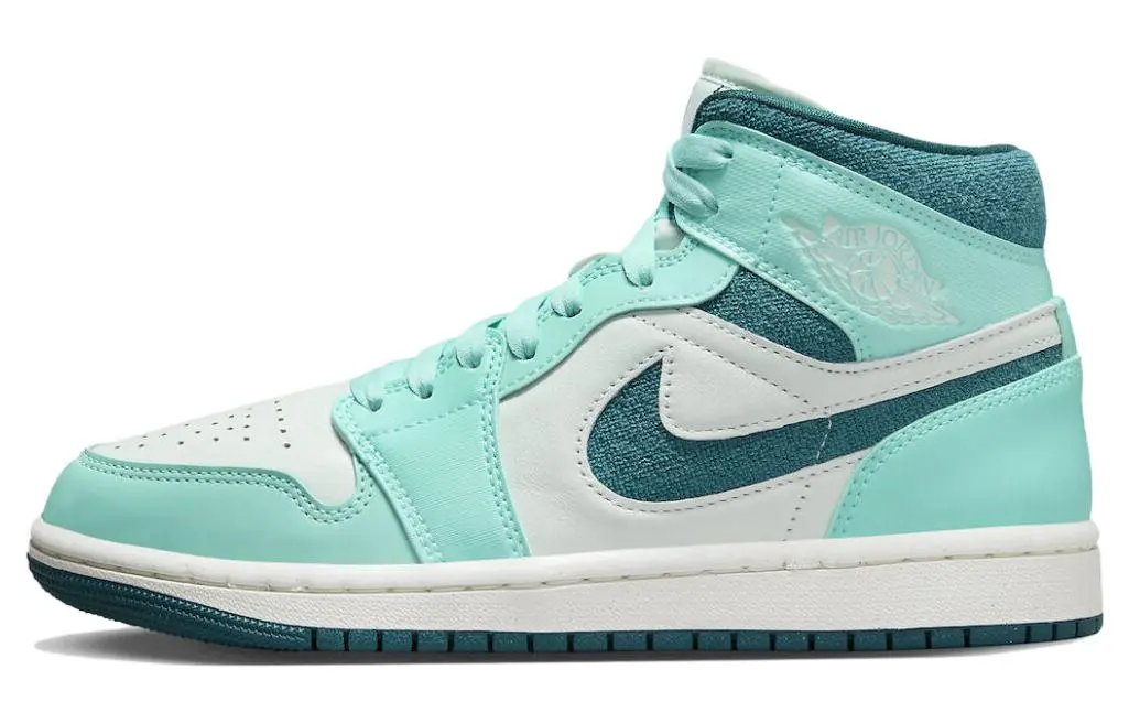 Jordan 1 Mid Chenille Bleached Turquoise Women's