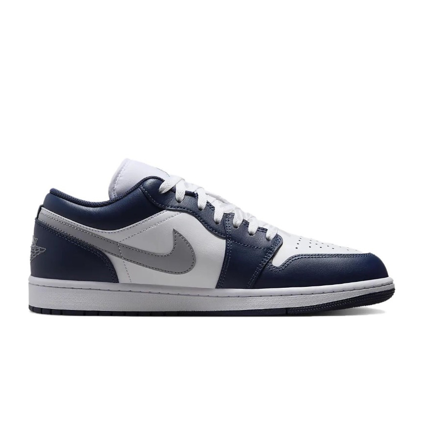 Jordan Air Jordan 1 Abrasion Resistant Low top Vintage Basketball Shoes Unisex Blue White