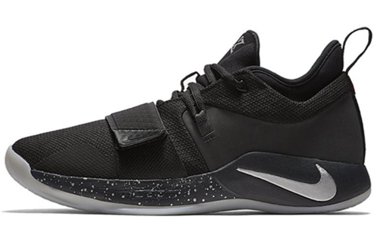 Nike PG 2.5 Paul George pickled pepper round head non-slip lightweight low top practical basketball shoes men's black silver