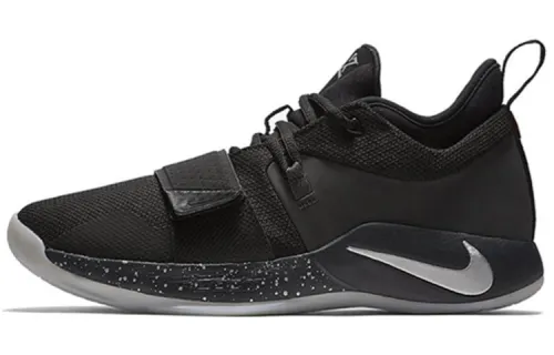 Nike PG 2.5 Paul George pickled pepper round head non-slip lightweight low top practical basketball shoes men's black silver