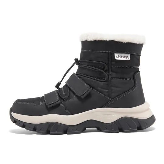 Jeep Snow Boots Men's Black \ Sand \ Gray