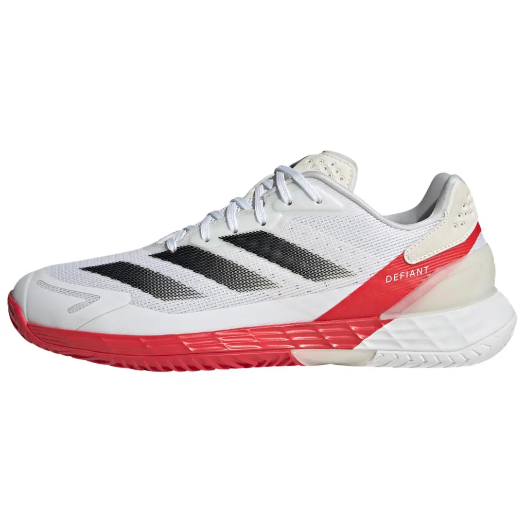 Adidas DEFIANT SPEED 2 Slip Resistant Abrasion Resistant Low top Tennis Shoes Men's White Black Red
