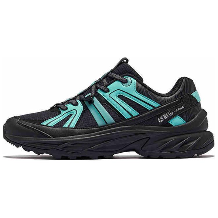 Erke Trail Slip Resistant, Abrasion Resistant, Coverage, And Rebound Low top Mountaineering Shoes Men’s Black Blue