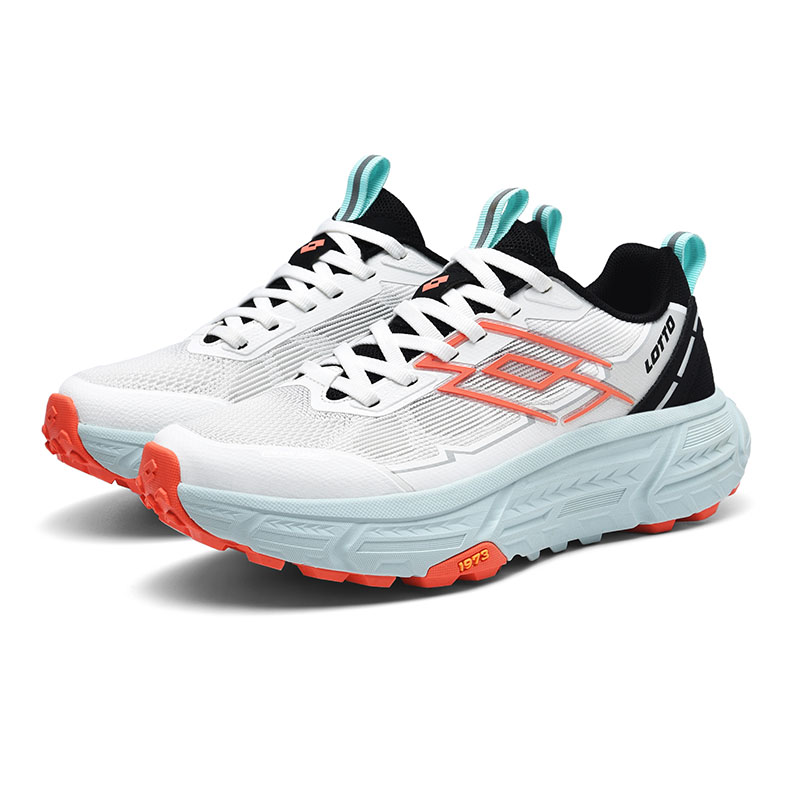 LOTTO Slip Resistant, Abrasion Resistant, Breathable, Lightweight Low top Hiking Shoes Women’s White Red