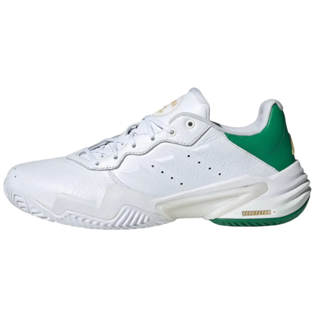 Adidas Barricade 13 Slip Resistant Abrasion Resistant Low top Tennis Shoes Men's White Green